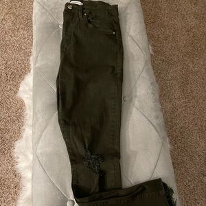 Good American Good Legs Green Denim